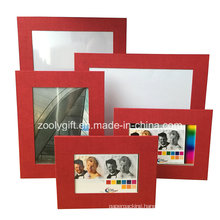 Assorted Color Red Textured Art Paper Promotional Gift Photo Frame